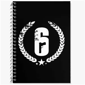 دفتر لغت 50 برگ خندالو طرح رینبو سیکس Rainbow Six