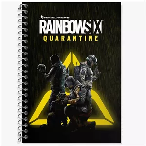 دفتر لغت 50 برگ خندالو طرح رینبو سیکس Rainbow Six