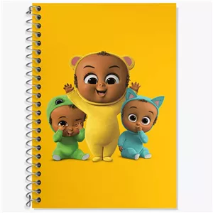 دفتر زبان دو خط 50 برگ خندالو طرح بچه رئیس Boss Baby