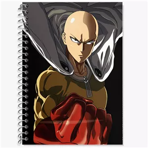 دفتر لغت 100 برگ خندالو طرح سایتاما انیمه مرد تک مشتی One Punch Man