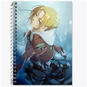 دفتر لغت 100 برگ خندالو طرح آنی لئونهارت انیمه اتک آن تایتان Attack on Titan