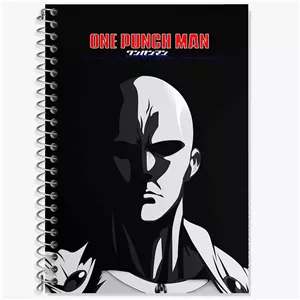 دفتر لغت 50 برگ خندالو طرح سایتاما انیمه مرد تک مشتی One Punch Man