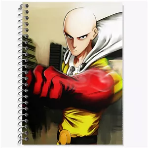 دفتر لغت 100 برگ خندالو طرح سایتاما انیمه مرد تک مشتی One Punch Man