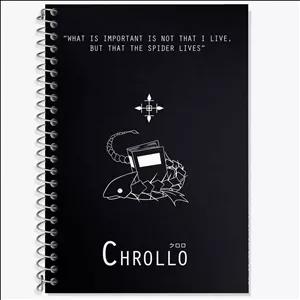 دفتر زبان سه خط 100 برگ خندالو طرح نماد کرولو انیمه هانتر ایکس هانتر Hunter × Hunter