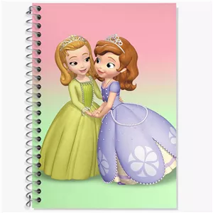 دفتر زبان سه خط 50 برگ خندالو طرح سوفیا