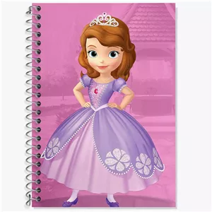 دفتر زبان سه خط 50 برگ خندالو طرح سوفیا