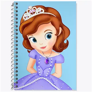 دفتر زبان دو خط 50 برگ خندالو طرح سوفیا