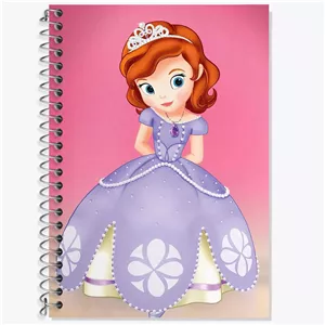 دفتر زبان دو خط 50 برگ خندالو طرح سوفیا