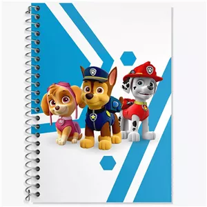 دفتر زبان سه خط 50 برگ خندالو طرح چیس و مارشال و اسکای سگ های نگهبان Paw Patrol
