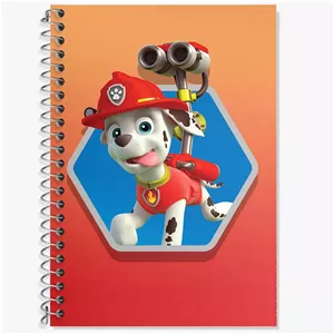 دفتر زبان دو خط 50 برگ خندالو طرح مارشال سگ های نگهبان Paw Patrol