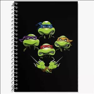 دفتر لغت 50 برگ خندالو طرح لاکپشت های نینجا