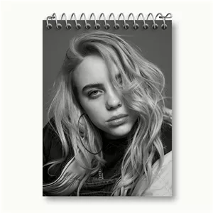 دفتر یادداشت خندالو طرح بیلی آیلیش Billie Eilish