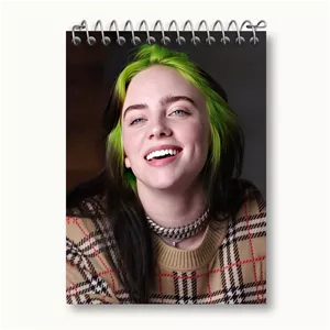 دفتر یادداشت خندالو طرح بیلی آیلیش Billie Eilish