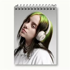 دفتر یادداشت خندالو طرح بیلی آیلیش Billie Eilish