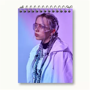 دفتر یادداشت خندالو طرح بیلی آیلیش Billie Eilish