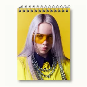 دفتر یادداشت خندالو طرح بیلی آیلیش Billie Eilish