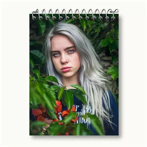 دفتر یادداشت خندالو طرح بیلی آیلیش Billie Eilish