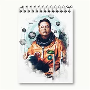 دفتر یادداشت خندالو طرح ایلان ماسک Elon Musk