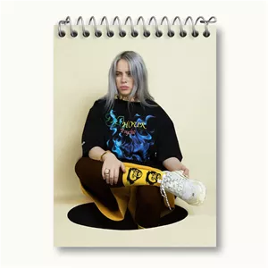 دفتر یادداشت خندالو طرح بیلی آیلیش Billie Eilish
