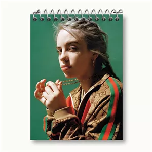 دفتر یادداشت خندالو طرح بیلی آیلیش Billie Eilish