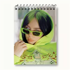 دفتر یادداشت خندالو طرح بیلی آیلیش Billie Eilish