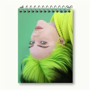 دفتر یادداشت خندالو طرح بیلی آیلیش Billie Eilish