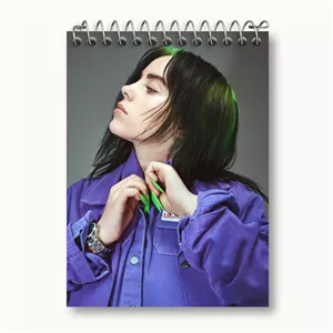 دفتر یادداشت خندالو طرح بیلی آیلیش Billie Eilish
