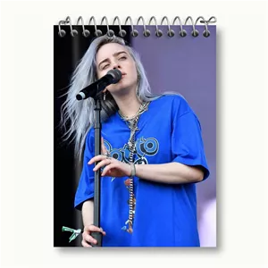 دفتر یادداشت خندالو طرح بیلی آیلیش Billie Eilish