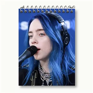 دفتر یادداشت خندالو طرح بیلی آیلیش Billie Eilish