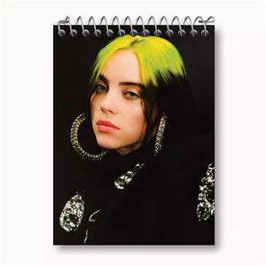 دفتر یادداشت خندالو طرح بیلی آیلیش Billie Eilish