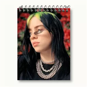 دفتر یادداشت خندالو طرح بیلی آیلیش Billie Eilish