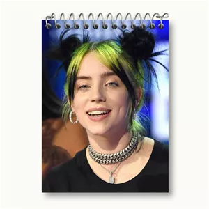 دفتر یادداشت خندالو طرح بیلی آیلیش Billie Eilish