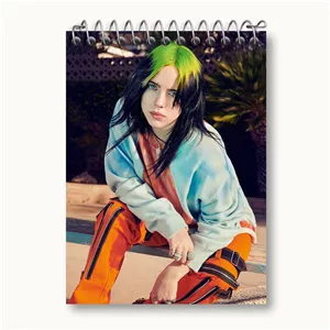 دفتر یادداشت خندالو طرح بیلی آیلیش Billie Eilish