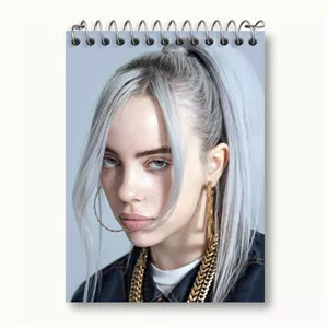 دفتر یادداشت خندالو طرح بیلی آیلیش Billie Eilish