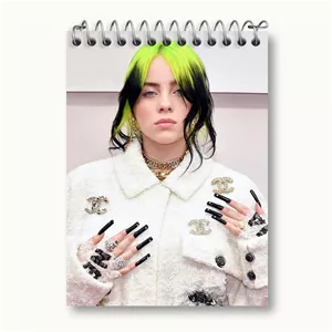 دفتر یادداشت خندالو طرح بیلی آیلیش Billie Eilish