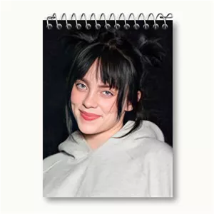 دفتر یادداشت خندالو طرح بیلی آیلیش Billie Eilish