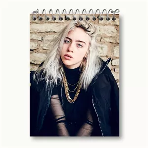دفتر یادداشت خندالو طرح بیلی آیلیش Billie Eilish