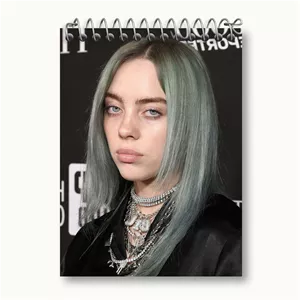 دفتر یادداشت خندالو طرح بیلی آیلیش Billie Eilish