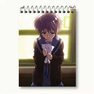 دفتر یادداشت خندالو طرح یوکی انیمه ناپدید شدن هارومی سوزومیا The Disappearance of Haruhi Suzumiya