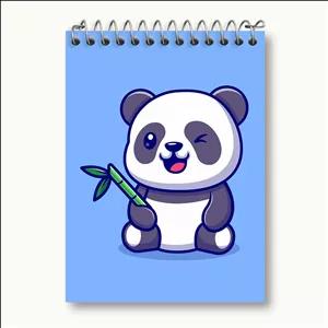 دفتر یادداشت خندالو طرح حیوانات بامزه پاندا