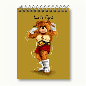 دفتر یادداشت خندالو طرح تدی Teddy