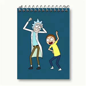 دفتر یادداشت خندالو طرح انیمیشن ریک و مورتی Rick and Mort