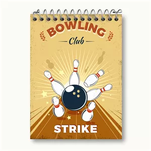دفتر یادداشت خندالو طرح بولینگ Bowling