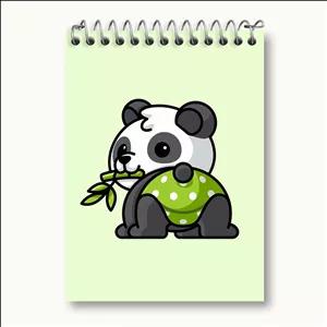دفتر یادداشت خندالو طرح حیوانات بامزه پاندا