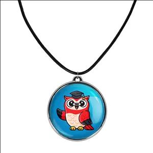 گردنبند خندالو طرح حیوانات بامزه جغد