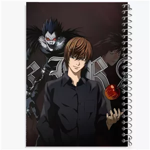 دفتر نت موسیقی 50 برگ خندالو طرح انیمه دفترچه مرگ (Death Note)