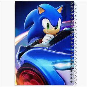 دفتر طراحی 100 برگ خندالو طرح سونیک (Sonic)