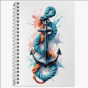 دفتر لغت 50 برگ خندالو طرح لنگر کشتی