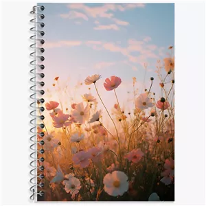 دفتر زبان سه خط 50 برگ خندالو طرح بهار