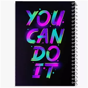 دفتر لیست خرید 50 برگ خندالو طرح You Can Do It